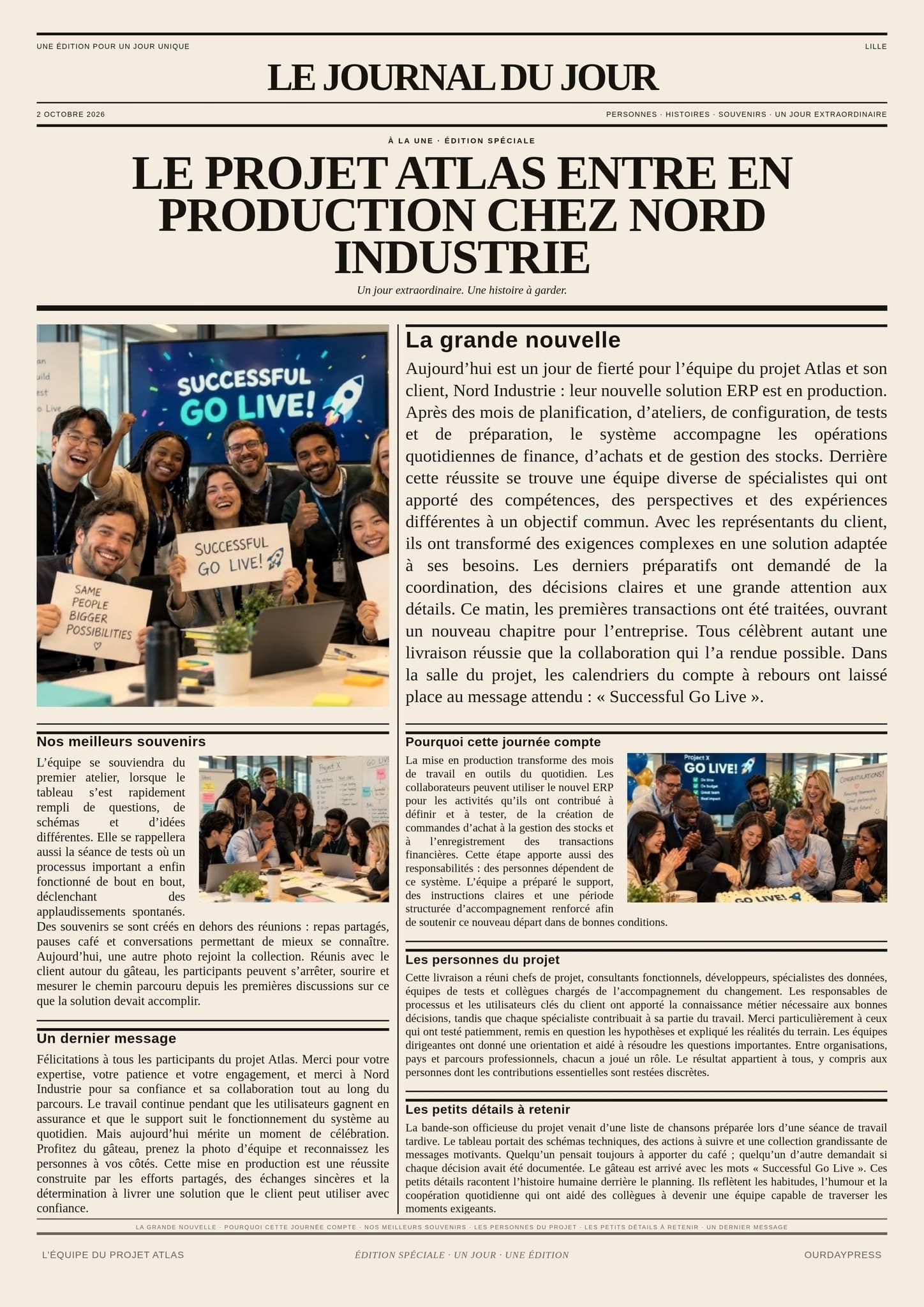 Voir un exemple pour cette occasion