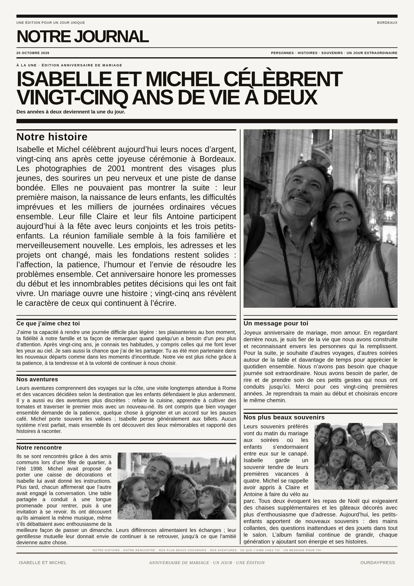 Anniversaire de couple