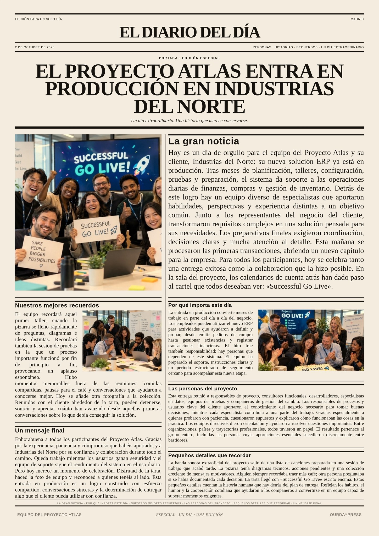 Celebra un logro
